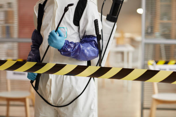 Professional Blood Cleanup technician working in Spirit Lake, ID